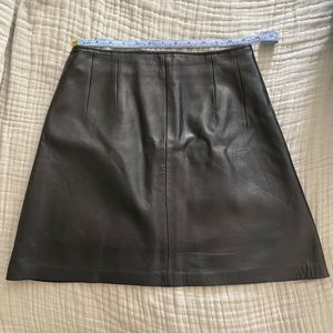 Vintage leather miniskirt